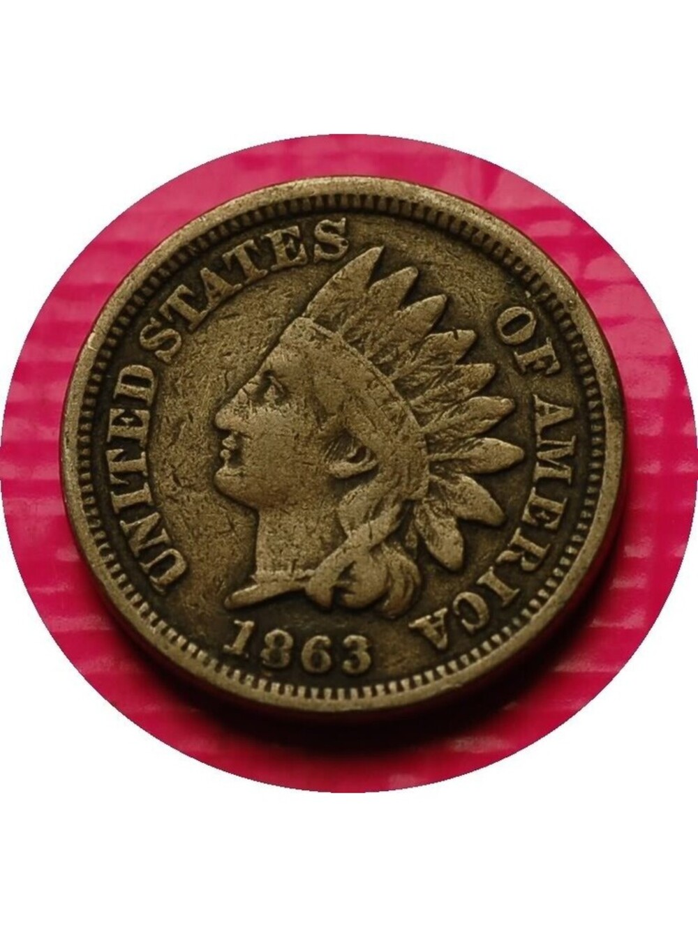 W506 1863 Indian Head Cent Penny 1c - Check Out Our Store 🔥🔥CIVIL WAR ERA🔥🔥